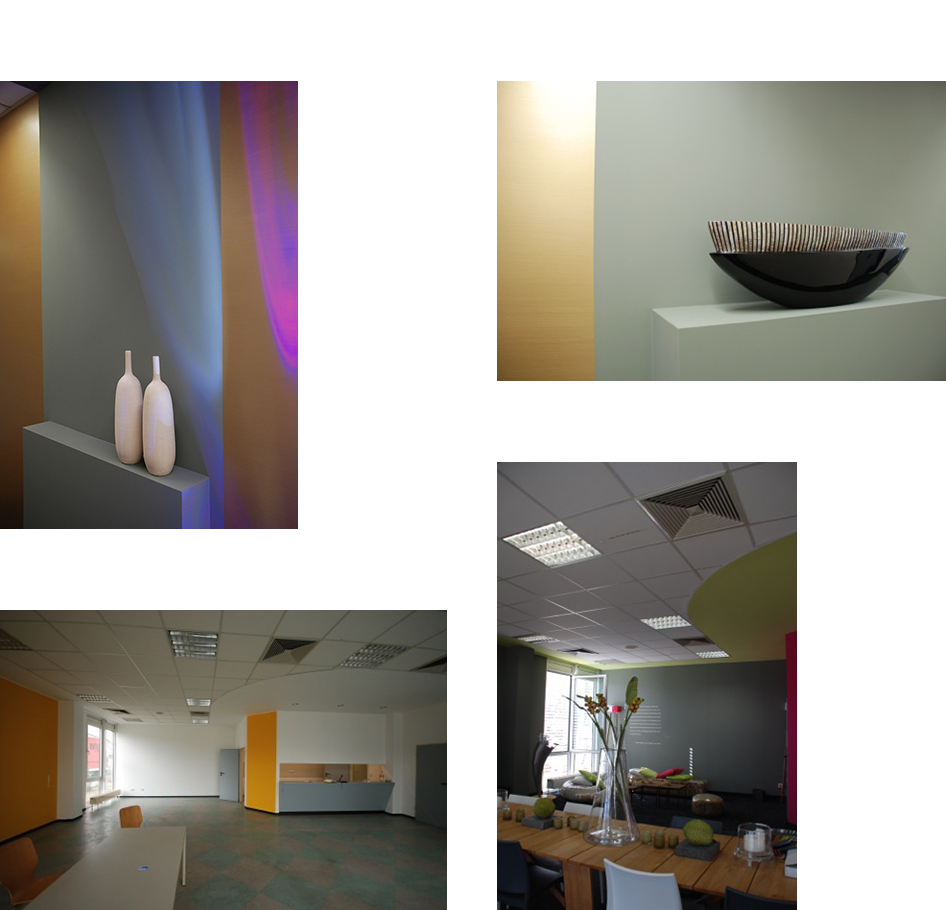 Bilder von Auen und Innen zur Farbgestaltung der Firmengebude von Vogelei event design - Teil 4